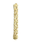 PELANGO Design Armband "scratched-ice" matt vergoldet Armband Pelango 